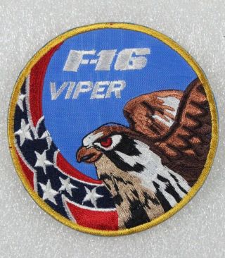 Usaf Air Force Patch: 160th Fighter Squadron F - 16 Viper