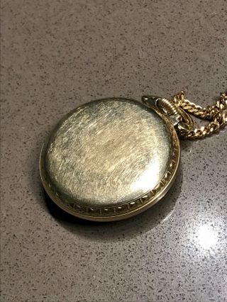 Vintage ELGIN NATIONAL Pocket Watch 17j Jewel 10k Gold Case 12S 4