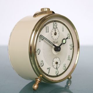 Kienzle German Vintage Alarm Clock Mantel Serviced And Restored Extremely Rare
