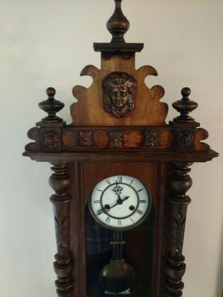 Antique Gustav Becker Vienna Style Clock 2