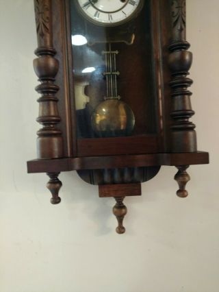Antique Gustav Becker Vienna Style Clock 3