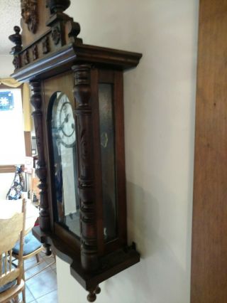 Antique Gustav Becker Vienna Style Clock 6