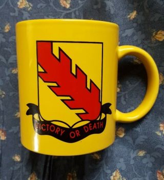 32nd Armor Regiment Cavalry Coffee Mug " Rare  Victory Or Death "