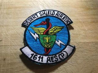 1990s/desert Shield? Us Army Patch - 1611 Aes (p) Air Evacuation Beauty
