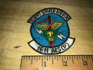 1990s/Desert Shield? US ARMY PATCH - 1611 AES (P) AIR EVACUATION BEAUTY 2