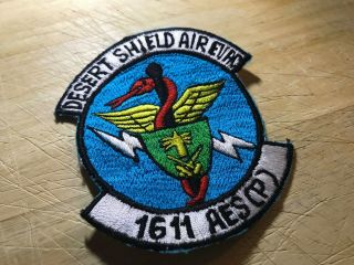 1990s/Desert Shield? US ARMY PATCH - 1611 AES (P) AIR EVACUATION BEAUTY 5
