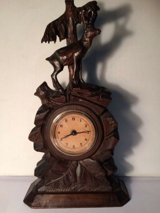 Rare Antique Black Forest Clock 30 Hour Mechanical Wind Movement