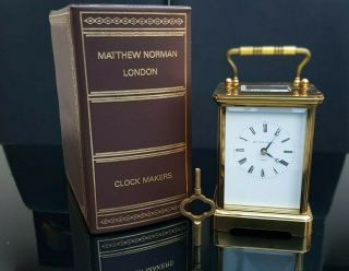 Matthew Norman Striking Carriage Clock Large Case