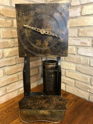 Antique Water Clock Or Clepsydra Rare Unusual Hand Engraved Brass Ancient Nr