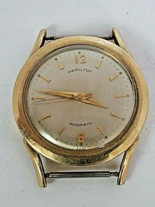 Handsome Vintage Hamilton 17 Jewel Automatic Mens Watch 10k Gold Filled