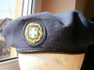 Military Of Greece Greek Army Hat Cap Beret Patch Emblem Navy Marine Naval