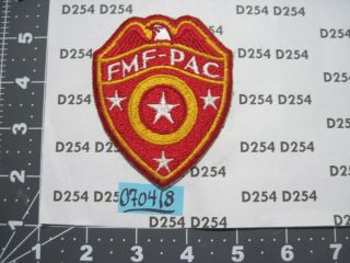 Usmc Marine Corps Fmf - Pac Fleet Marine Force Supply Unit Color Patch Insignia