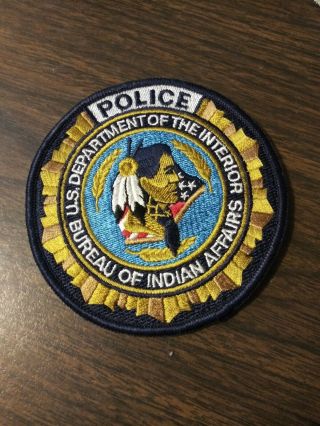 Us Department Of The Interior - Bureau Of Indian Affairs 4 " Round Patch