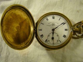 Tho S Russell & Son Premier Liverpool Pocket Watch,  Illinos Case 10year 160