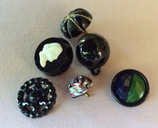 Black Glass Buttons,  Great For Competition 3