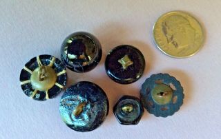 Black Glass Buttons,  Great For Competition 4