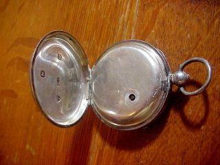 H.  SAMUEL Manchester ANTIQUE FUSEE Sterling POCKET WATCH with Climax Trip Action 4