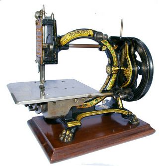 Antique Cast - Iron Hand - Crank Sewing Machine