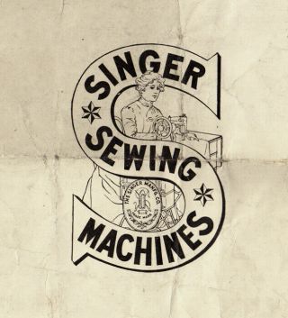 Antique Singer No.  30 chain - stitch sewing machine instruction leaflet 2