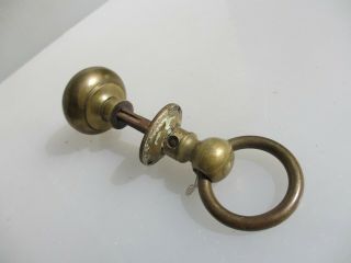 Vintage Brass Door Knobs Handles Loop Lever Old Pull Reclaim Antique