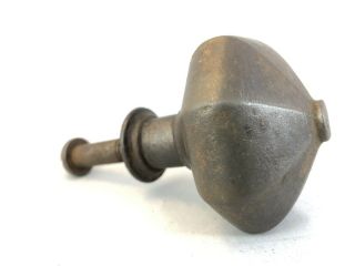 Centre Pull Front Door Knob Cast Iron Not Painted Old Heavy