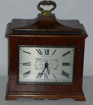 Vintage Walker & Hall Mantel Clock With French Movement