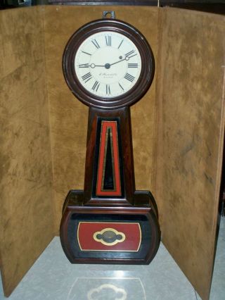 Antique E.  Howard Clock Co.  Boston No.  5 Banjo Clock Finish