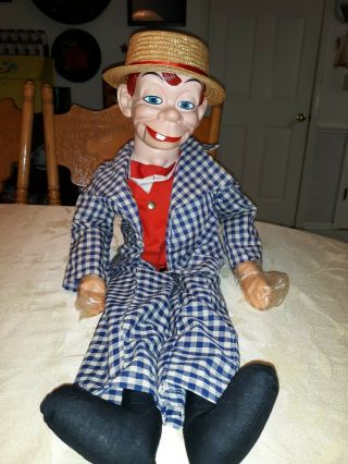 Vintage 30 " Mortimer Snerd Ventriloquist Dummy Doll,  Juro Novelty,  Inc. ,  1968