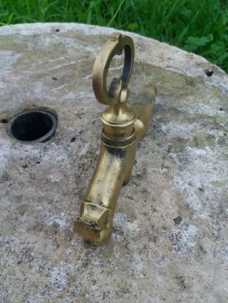 ANTIQUE 1900´s IN SOLID BRASS TAP FAUCET MARKED Nº 6 6