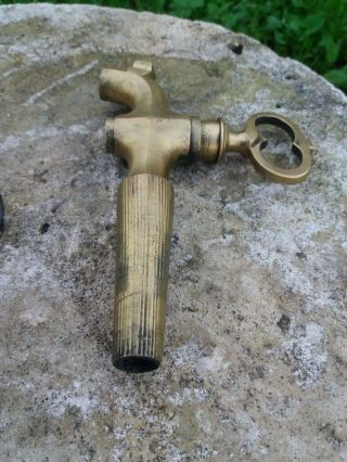 ANTIQUE 1900´s IN SOLID BRASS TAP FAUCET MARKED Nº 6 7