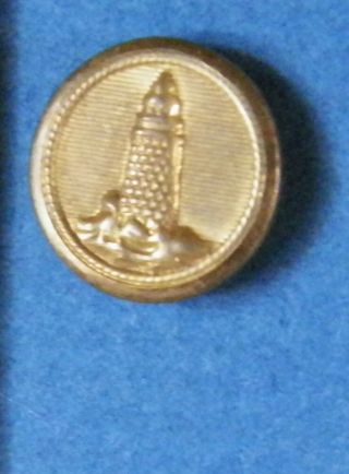 Bb United States Lighthouse Service Uniform Button Small 13mm.  Iron Back