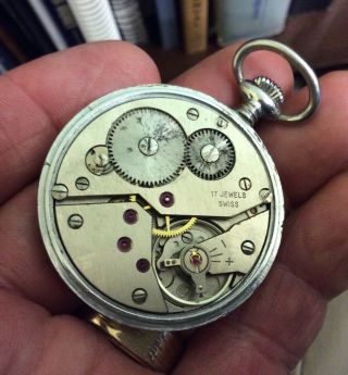 Vintage Armida Incabloc Pocket Watch - Running 2