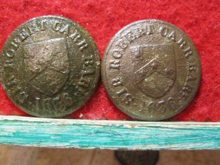 Detecting Find 2 Large 27mm Sir Robert Carr Buttons 1636
