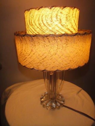 Vintage Art Deco Lamp - 2 Tiered 50 