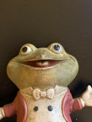 RARE VTG 1948 ED MCCONNELL REMPEL FROGGY THE GREMLIN RUBBER FROG SQUEAKY TOY 2