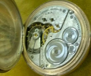 1921 Elgin 312 16s 15 Jewels Pocket Watch - Watchmaker Repair Parts 5