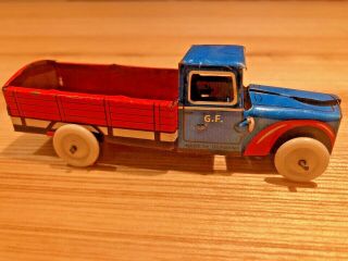 Antique Western Germany Tin Penny Toy Car Georg Fischer Truck 1950 Rare