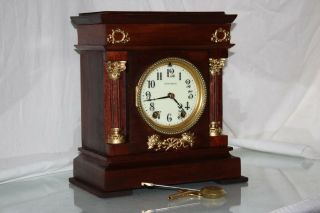 Seth - Thomas - Mantel - Antique - Clock - C - 1900 - Model - Cordova - Clock - After - Restoration