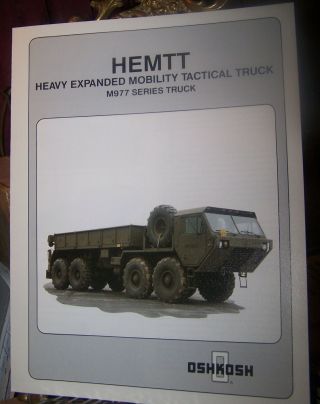 Rare Oshkosh Heavy - Duty Military Truck Factory Sales Packet