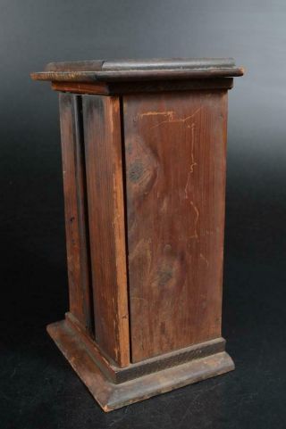 T827: Japanese Wooden ZUSHI,  miniature shrine in a temple Buddhist art 6