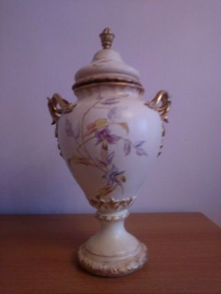 Antique ROYAL BONN Hand Painted Porcelain Vase/Urn 16 