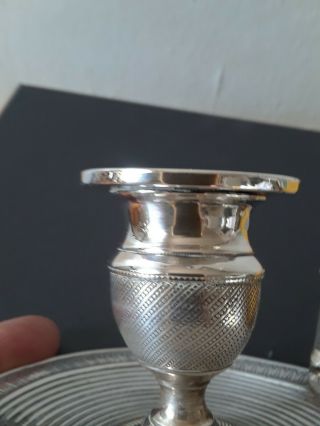 19th Century French Silver - plate Candlestick/Chamberstick 6