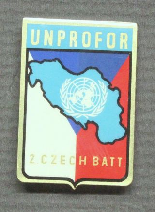 United Nations - Unprofor Yugoslavia,  2nd Czech Battalion Badge