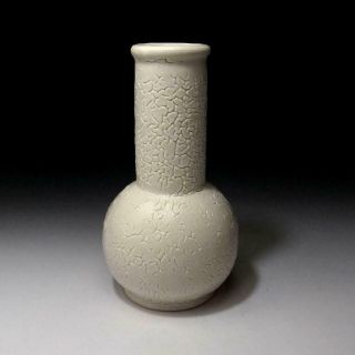 YP8: Vintage Japanese pottery Vase by Famous potter,  Muneharu Hattori,  WABI SABI 3
