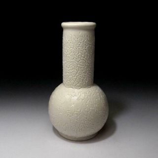 YP8: Vintage Japanese pottery Vase by Famous potter,  Muneharu Hattori,  WABI SABI 4