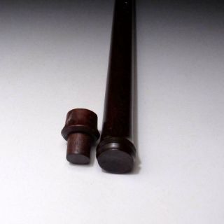 WD1: Vintage Japanese Lacquered Wooden Incense Stick Case,  Ko - zutsu 8