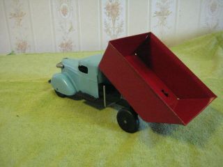 WYANDOTTE 343 DUMP TRUCK RESTORED 11 1/4” PRESSED STEEL 3