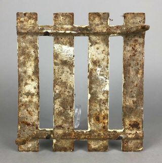 - IIII - VINTAGE FH AYRES 17cm CAST IRON ROMAN NUMERAL LETTER SHOP DISPLAY SIGN 4 2