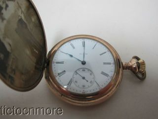Antique Elgin Pocket Watch Grade 314 15 Jewels 12s Engraved Runs