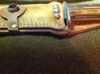 Vintage Davy Crockett Belt,  Buckle,  Knife and Sheath 8